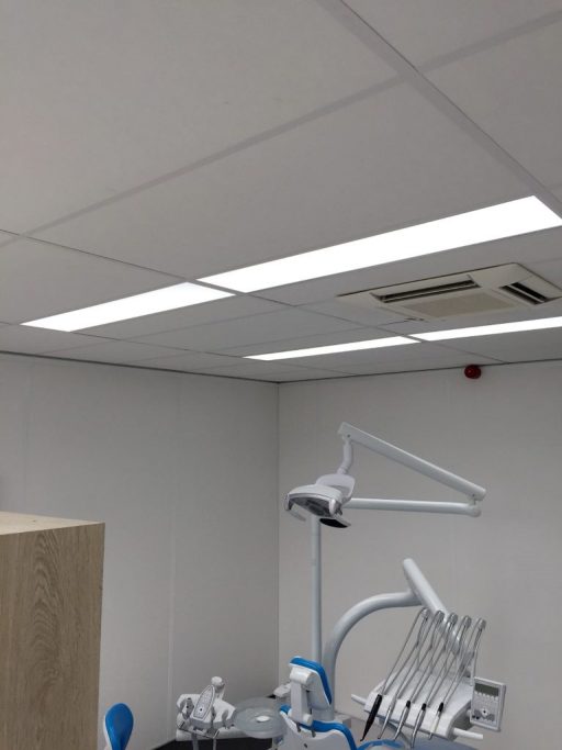 Dentled fitted full spectrum daylight LED panel