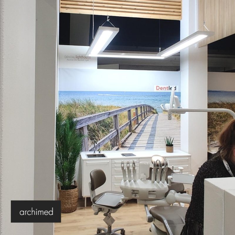 Dentled Lighting at Dentex with henry schein Belgium