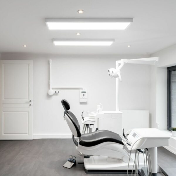 New and renovated treatment room with LED lighting from Dentled
