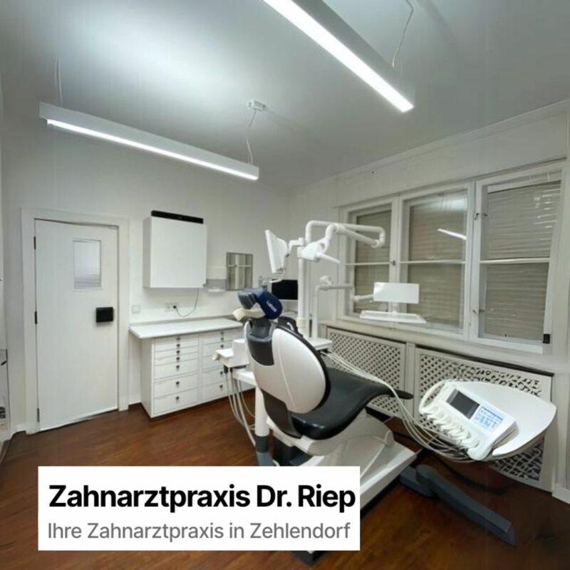 Dental clinic in Berlin with new full spectrum daylight treatment room lights