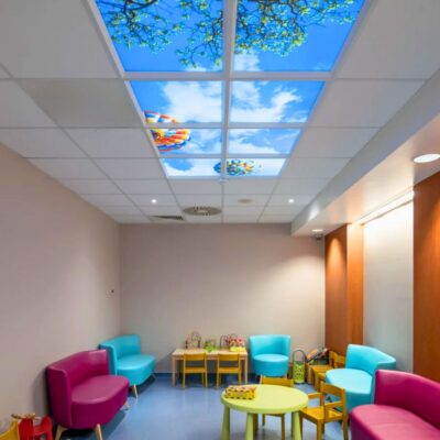 The lighting in the reception, routing, and waiting area of your dental practice.