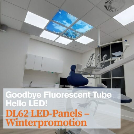 Goodbye Fluorescent Tube – Hello LED! ❄️
Dentled DL62 LED Panels – Winter Promotion